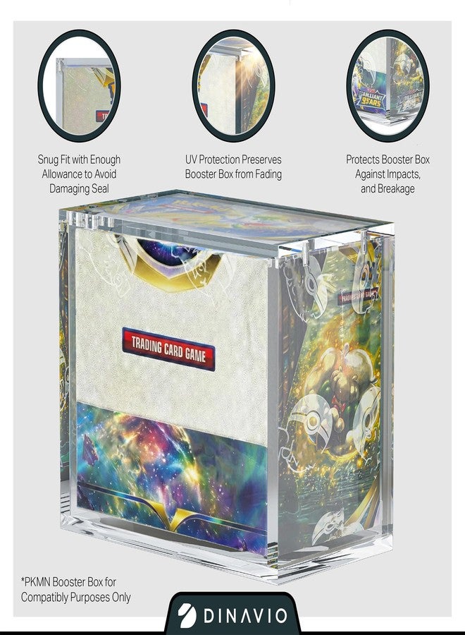 Dinavio Crafthouse PKMN Booster Box Case Acrylic Display Stackable - 8mm + 5mm Ultra Thick Acrylic with 5x3mm Strong Magnets - PKMN Booster Box Case Protector - Compatible with PKMN Booster Boxes - Image 3